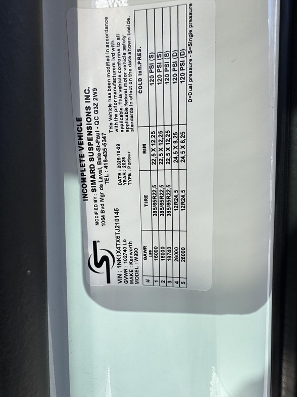 2026 KENWORTH W990 thumbnail 5